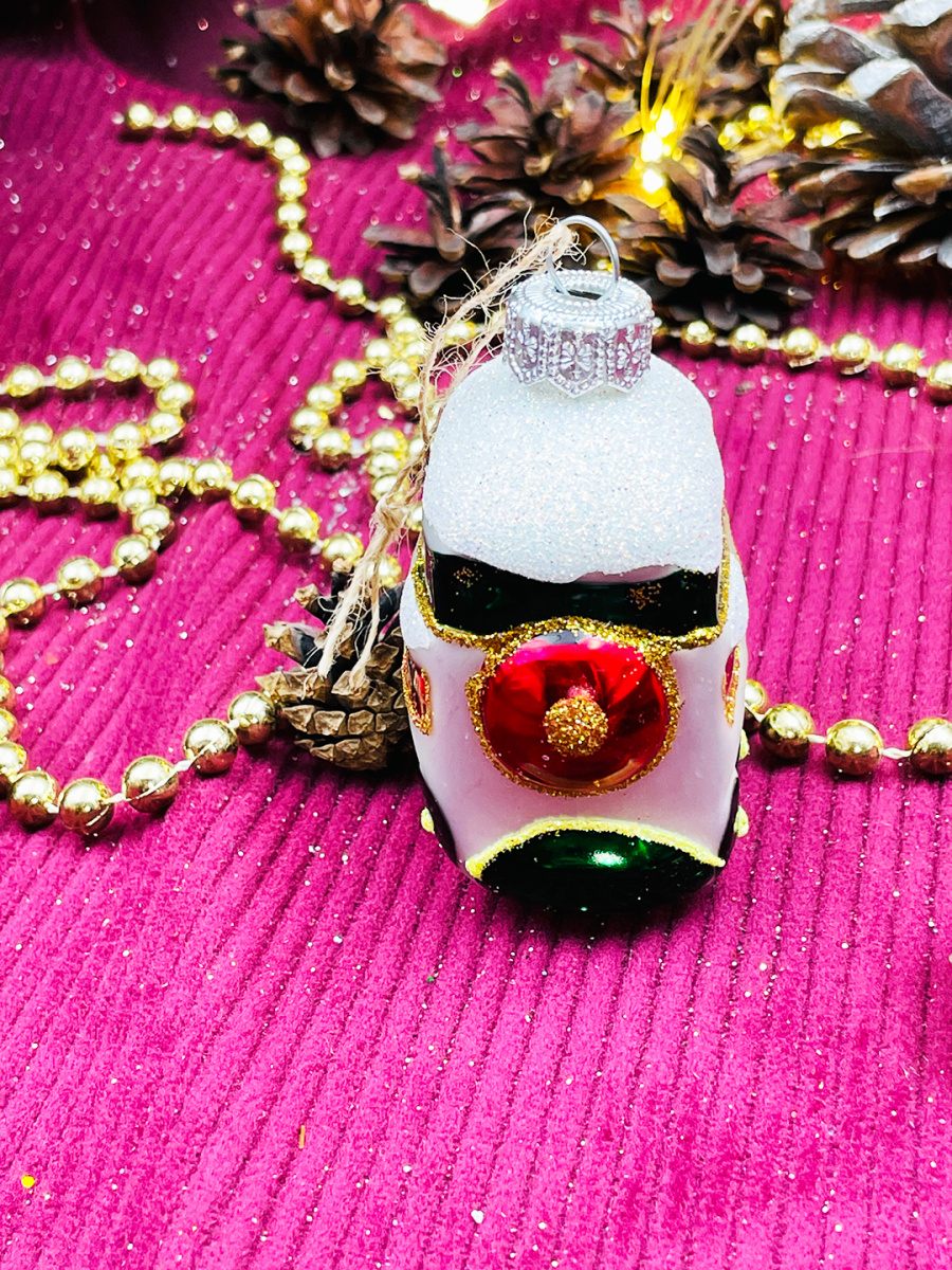 Елочная игрушка Паровоз серебристый см, стекло Елочные Сказки // Паровоз фото 3 Елочная игрушка Паровоз серебристый см, стекло Елочные Сказки // Паровоз фото 3