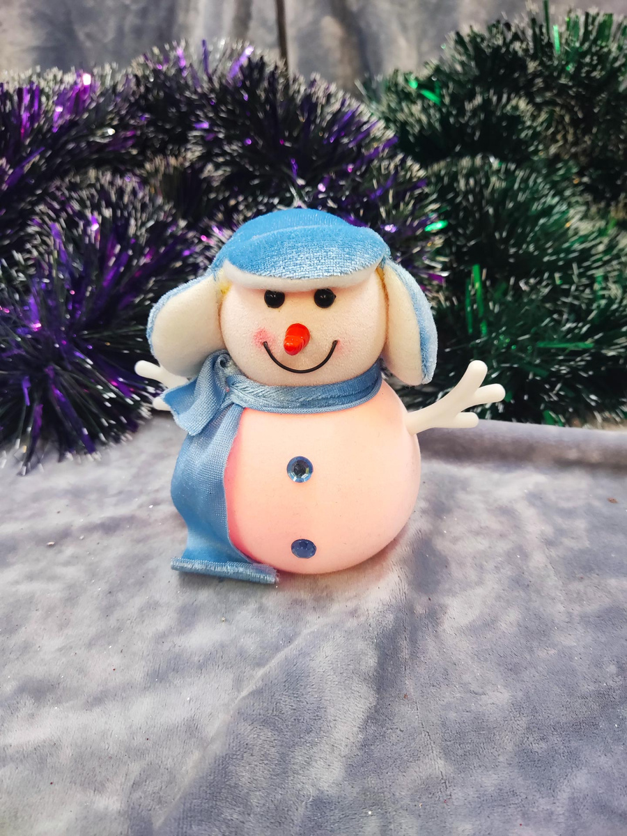 Снеговик 12 см голубой 27010P-S5LBlue фото 5 Снеговик 12 см голубой 27010P-S5LBlue фото 5