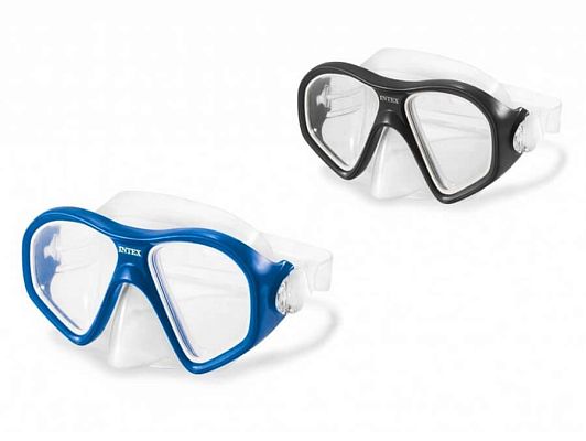 Маска для плавания INTEX Reef Rider синий/черный  от 14 лет 55977