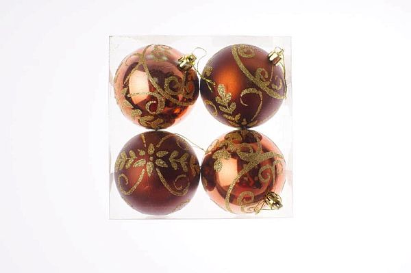 Набор шаров 8 см 4 шт МИКС 80AV04-533MIX