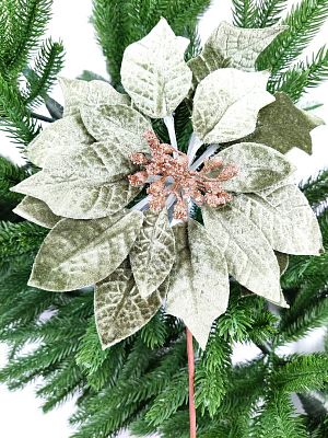 Цветок мятно-зеленый d 22 см 99222201mint