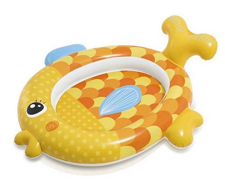 Бассейн детский надувной Золотая рыбка 140х124х34 см, арт. 57111