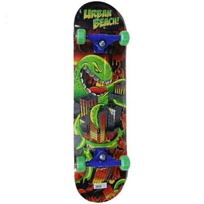 Скейтборд Tech Team VULCAN коллаж "Зеленая змея" TTVulcan