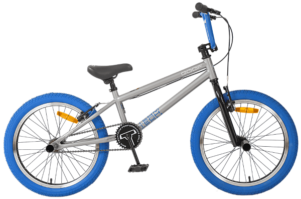 Велосипед BMX  Tech Team GOOF 20" 18,7" серо-синий 810020 2022