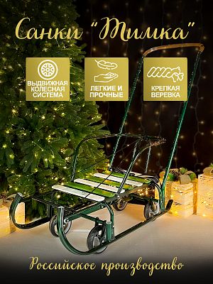 Санки с ручкой детские Тимка 6 универсал зеленый лак 5863564/Т6У/32 Санки с ручкой детские Тимка 6 универсал зеленый лак 5863564/Т6У/32
