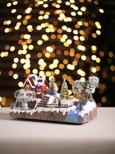 Новогодняя композиция 32х17х19 см MG0627-12 фото 2 Новогодняя композиция 32х17х19 см MG0627-12 фото 2