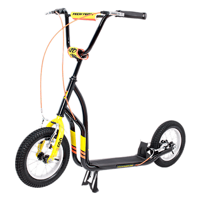 Самокат Внедорожный Tech Team SUPER JET 500 черно-желтый  TTSUPER JET 500 BLACK Самокат Внедорожный Tech Team SUPER JET 500 черно-желтый  TTSUPER JET 500 BLACK