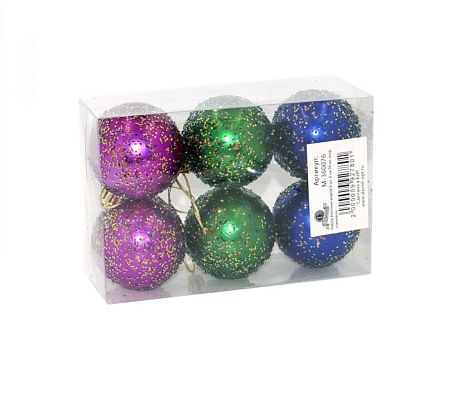 Набор шаров 6 см 6 шт хамелеон M-360076