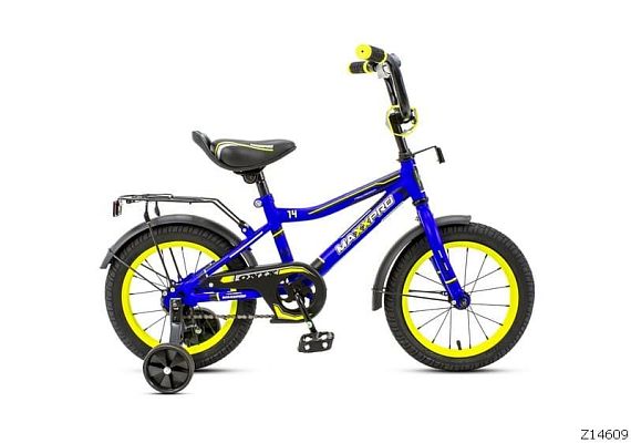 Велосипед детский MAXXPRO ONIX 14"  1 ск. матовый сине-желтый ONIX-14-5 (19) 