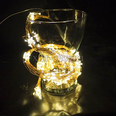 19 нитей по 2 м, белый теплый 380 LED, , провод , 2018814 Warm White