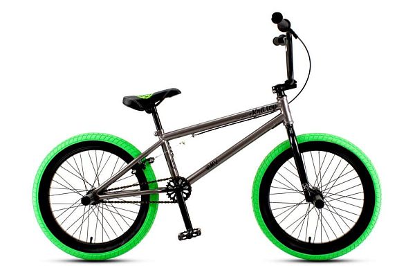 Велосипед BMX  MAXXPRO KRIT TOP 20"  серо-зеленый Y2022-3 2019