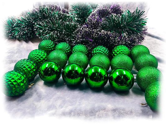 Набор шаров 6 см 20 шт зеленый 60AGV20-H09GR