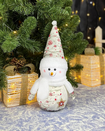 													Снеговик средний см белый XX-06White