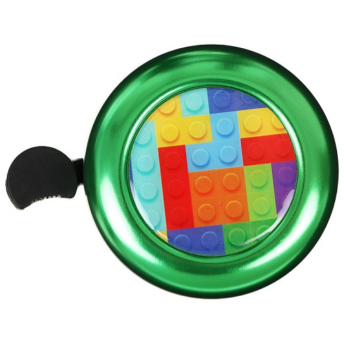 Звонок велосипедный Graffiti «Лего» черный, зеленый 7362429 фото 2 Звонок велосипедный Graffiti «Лего» черный, зеленый 7362429 фото 2