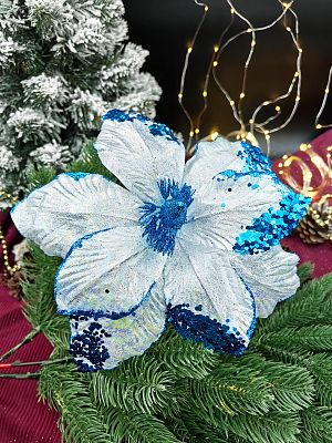 Цветок белый d 26 см MG24583