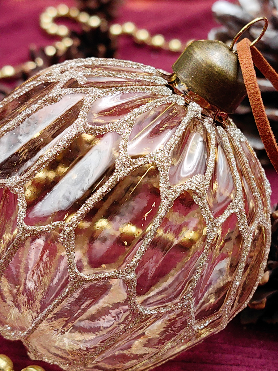 Шар прозрачно-персиковый 8 см, стекло Merry Green MG24009 фото 4 Шар прозрачно-персиковый 8 см, стекло Merry Green MG24009 фото 4