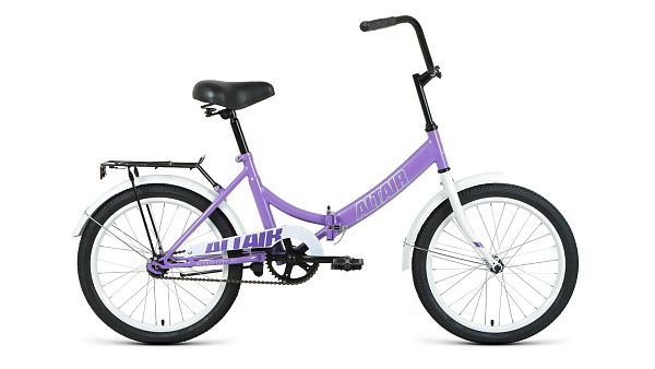 Велосипед городской складной ALTAIR City 20" 14" 1 ск. фиолетовый/серый RBK22AL20007 