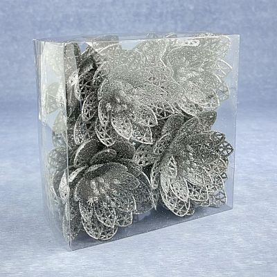 Цветок серебристый d  см Allotos9s