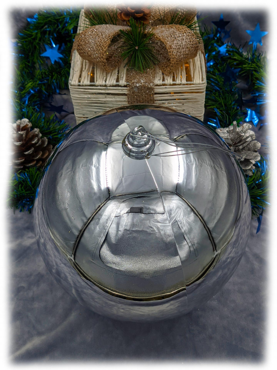 Шар 25 см 1 шт серебристый 250SP01-01S Шар 25 см 1 шт серебристый 250SP01-01S