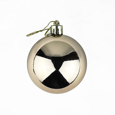 Набор шаров 6 см 6 шт розовое золото 60SP06-01RG