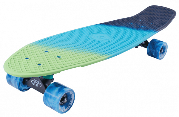 Скейтборд Tech Team TRICOLOR 27" Green - Blue 00003131