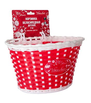 Велокорзина передняя Vinca sport Волшебные цветы детская красный P 04 Magic Flowers