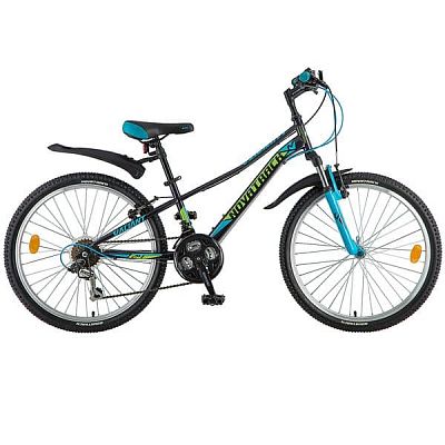 Велосипед горный Novatrack VALIANT 24" 10" 18 ск. черный 24SH18V.VALIANT.10BK8 