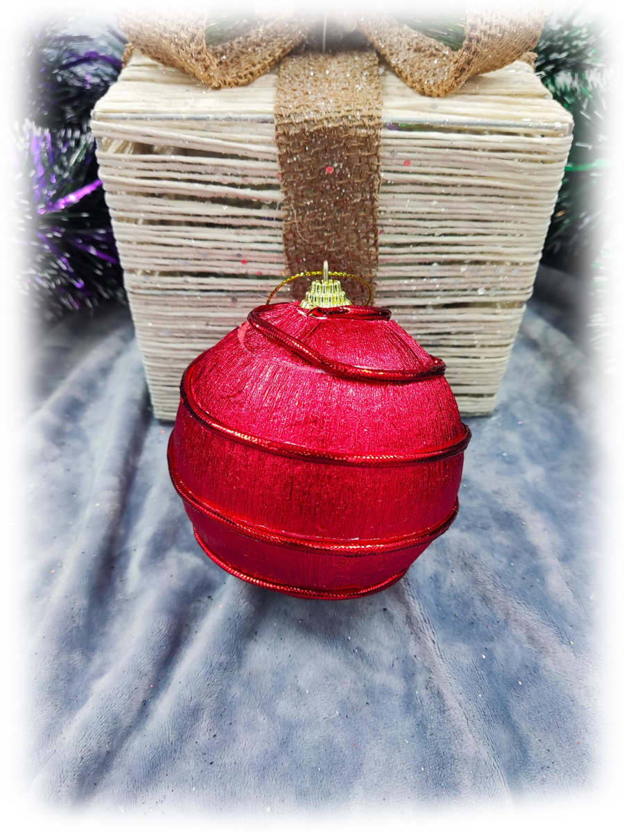 Набор шаров 10 см 2 шт красный 9920379 фото 3 Набор шаров 10 см 2 шт красный 9920379 фото 3