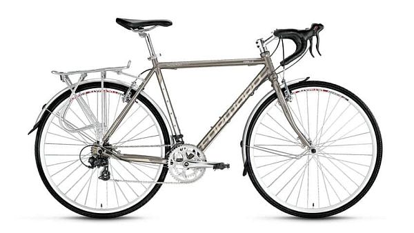 Велосипед туристический FORWARD York 1.0 28"/700c  14 ск. серый глянцевый FORWARD York 1.0  серый гл