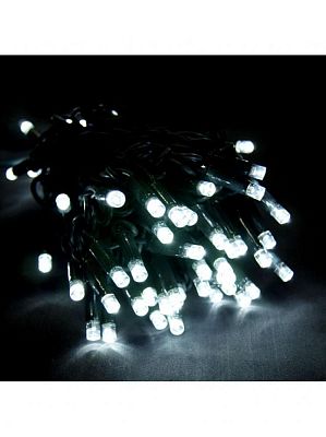  10 м, белый холодный 80 LED, , провод , К130-415