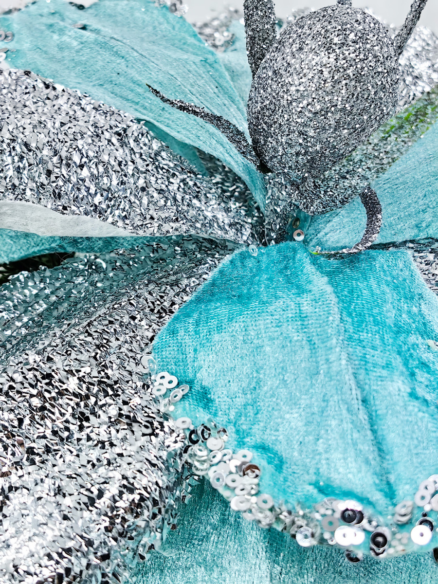 Цветок бирюзовый d 32 см Flo-12-1Bir фото 3 Цветок бирюзовый d 32 см Flo-12-1Bir фото 3