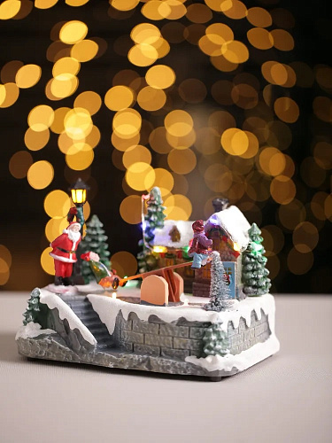 Новогодняя композиция 20х14х15 см MG0627-07 фото 2 Новогодняя композиция 20х14х15 см MG0627-07 фото 2