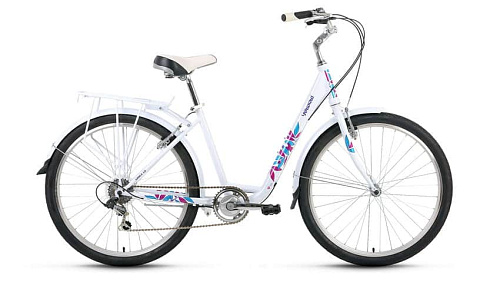 													Велосипед городской FORWARD женский Grace 1.0 26" 17" 7 ск. белый глянцевый FORWARD Grace 1.0 17" бе