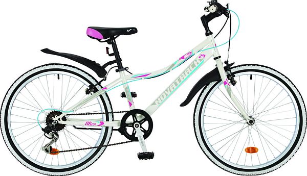 Велосипед горный Novatrack ALICE 24" 12" 6 ск. белый 24SH6SV.ALICE.12WT7 