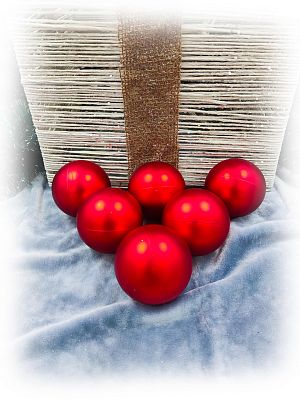 Набор шаров 6 см 6 шт красный 60MP06-01R