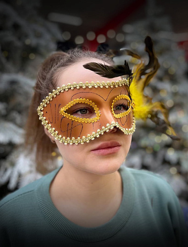 Карнавальная маска см молочный шоколад PL2020Ch фото 3 Карнавальная маска см молочный шоколад PL2020Ch фото 3