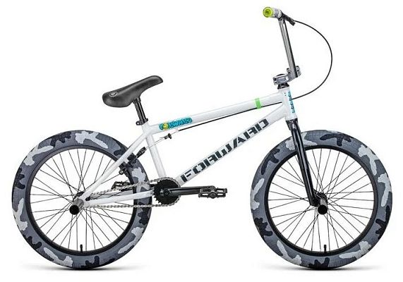 Велосипед BMX FORWARD ZIGZAG 20 20" 20,75" 1 ск. белый RBKW1XN01003 2021 г.