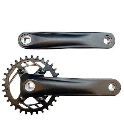 Система шатунов PROWHEEL CHARM-32T без защиты, под квадрат, 1 звезда - 32T Narrow-Wide, 170 мм, 1CW1 Система шатунов PROWHEEL CHARM-32T без защиты, под квадрат, 1 звезда - 32T Narrow-Wide, 170 мм, 1CW1