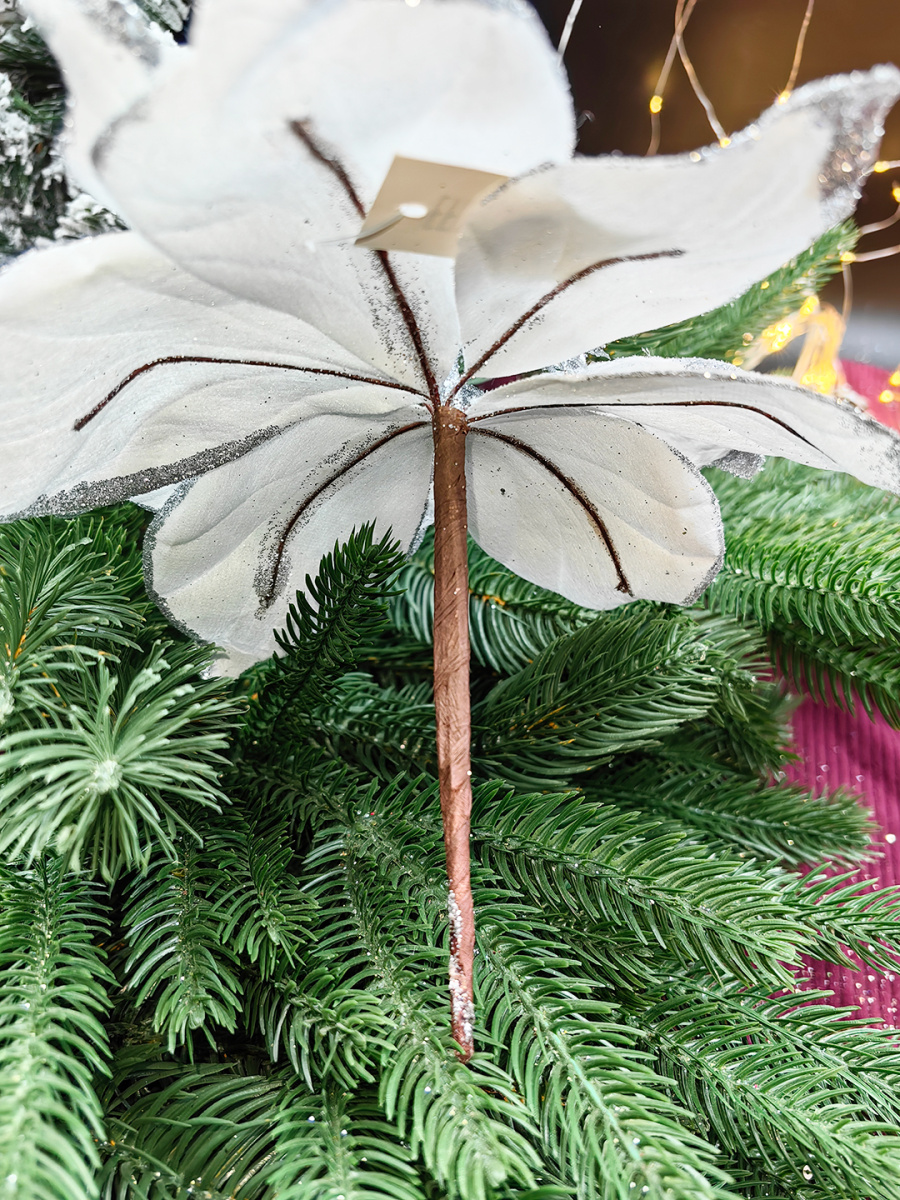 Цветок белый d см Flo-12-115white фото 3 Цветок белый d см Flo-12-115white фото 3