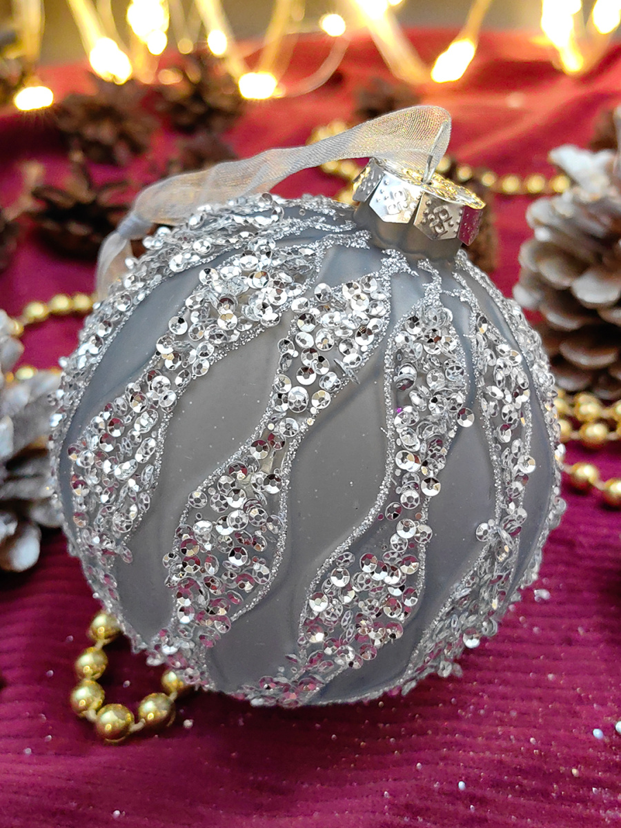 Шар туманный 10 см, стекло Merry Green MG24202 фото 2 Шар туманный 10 см, стекло Merry Green MG24202 фото 2