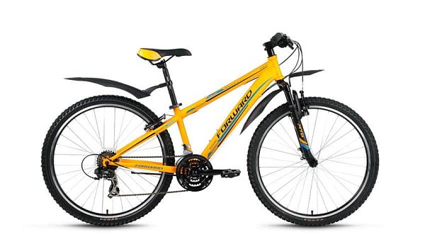 Велосипед горный FORWARD Flash 3.0 26" 17,5" 21 ск. желтый матовый FORWARD Flash 3.0 17,5" желтый ма