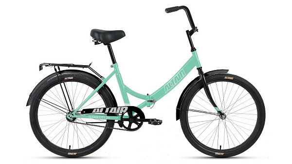 Велосипед городской складной ALTAIR City 24" 16" 1 ск. мятный/серый RBK22AL24013 2022 г. Велосипед городской складной ALTAIR City 24" 16" 1 ск. мятный/серый RBK22AL24013 2022 г.