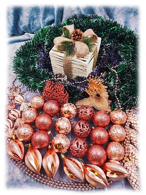 Набор шаров  см 43 шт шампань Р-2034SH