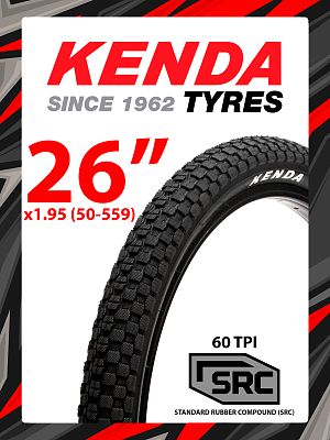 Велопокрышка KENDA 26"x1.95 (50-559) «K-RAD» K-905 60 TPI  ST (620173)