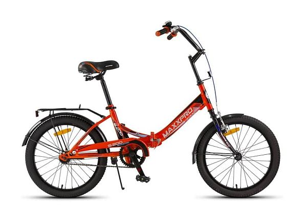 Велосипед городской складной MAXXPRO S200 20" 14" черно-оранжевый Y116-H36007 