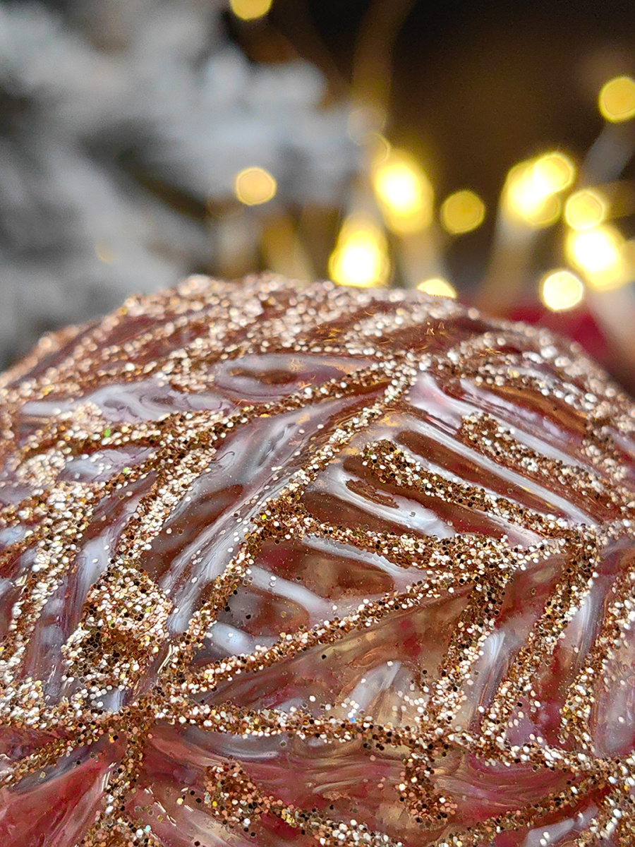 Шар лавандовый розовый 8 см, стекло Merry Green MG24115 фото 5 Шар лавандовый розовый 8 см, стекло Merry Green MG24115 фото 5