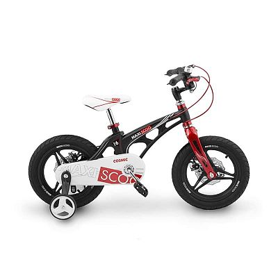 Велосипед детский Maxiscoo Cosmic Делюкс 16"   ск. черный матовый  