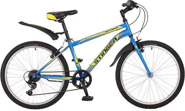 Велосипед горный Stinger Defender 24" 14" 6 ск. синий 24SHV.DEFEND.14BL7 
