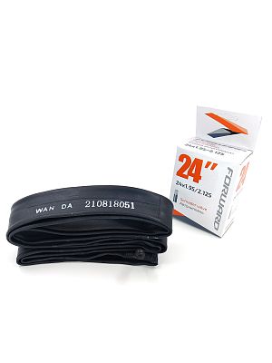 Велокамера FORWARD 24"x1.95/2.125 TU242 автониппель (AV, Schrader) 33 мм прямой, VTU242NR192101