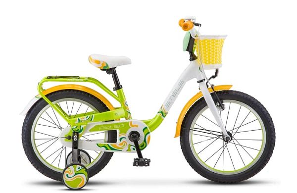 Велосипед детский  STELS PILOT 190 16" 9" зелено-желто-белый LU074646 
